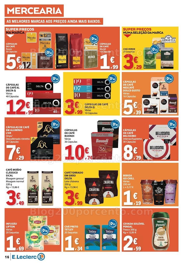 Antevisão Folheto E-LECLERC Promoções de 16 a 22 julho